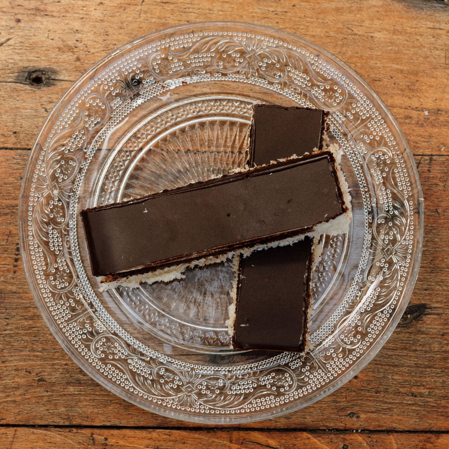 Barrita de coco y chocolate