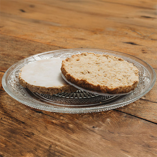 Galletón de avena, manzana y chocolate blanco