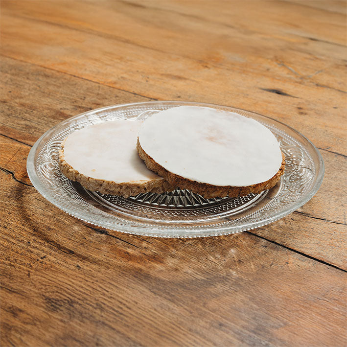 Galletón de avena, manzana y chocolate blanco