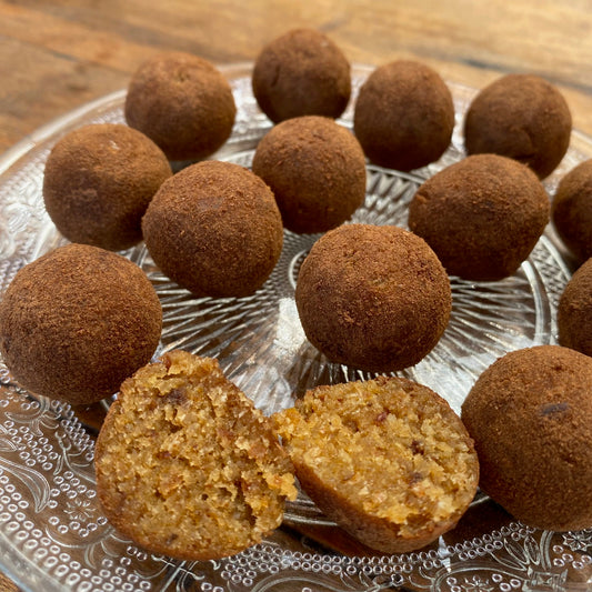 Trufas de dátiles y plátano