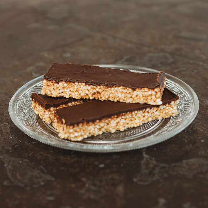 Barrita de quinoa y chocolate